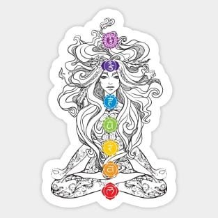 Chakra Goddess - So Aligned Sticker